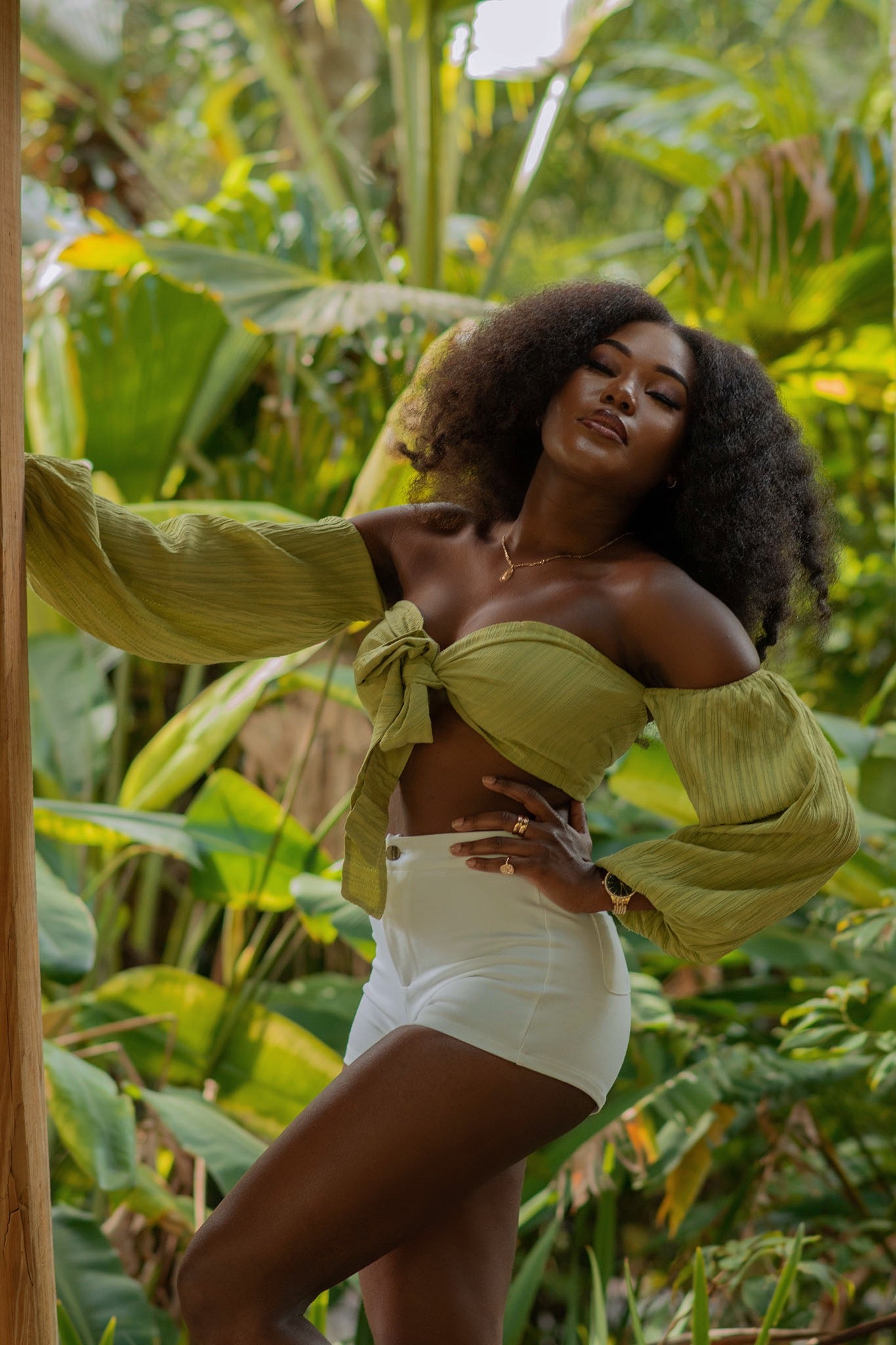 High Waist white Shorts